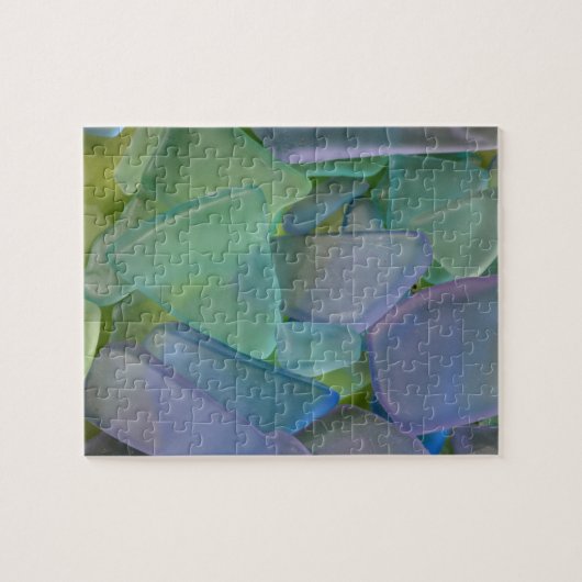 アラスカ,青いビーチガラスの山 ジグソーパズル (横)