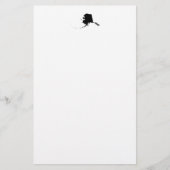 アラスカ(黒) 便箋 (正面)