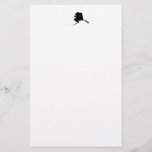 アラスカ（黒） 便箋 (正面)