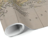 アラスカ(1910年)のヴィンテージの地図 ラッピングペーパー (ロールコーナー)