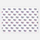 アラスカ、50州、リバティ・ベル ラッピングペーパーシート (正面)