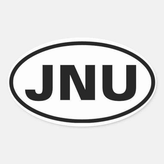 アラスカ「JNU」のフォージュノー 楕円形シール (正面)