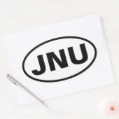 アラスカ「JNU」のフォージュノー 楕円形シール (封筒)