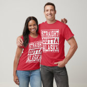 アラスカ Straight outta アラスカ アイデア フレンズ Tシャツ (ユニセックス)