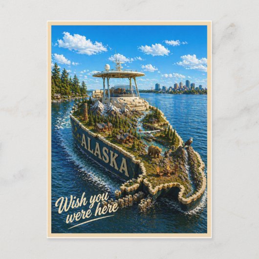 アラスカ | Wish You Were Here | ステートシリーズ ポストカード (正面)
