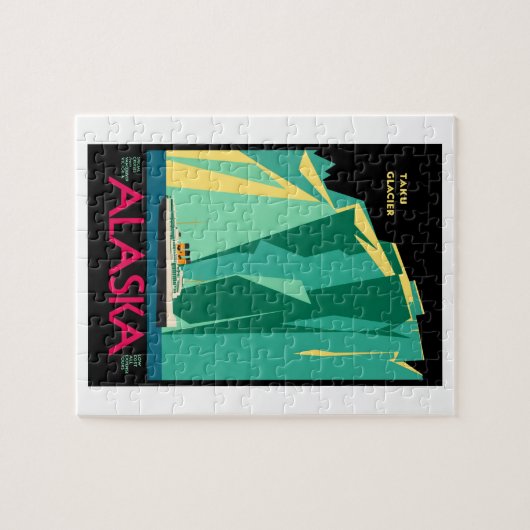 アラスカAK Takuの氷河特別な巡航への旅行: ジグソーパズル (横)