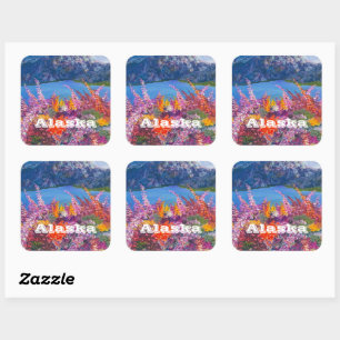 アラスカFireweedvSticker スクエアシール