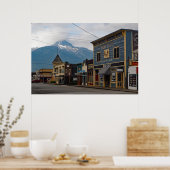 アラスカSkagway町の建物写真 ポスター (キッチン)