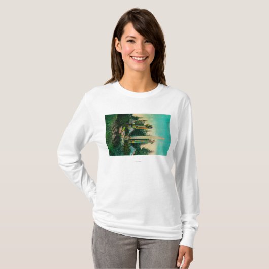 アラスカStateStateのインドの墓そしてトーテム Tシャツ (正面フル)