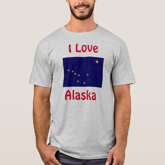 アラスカTシャツが大好き Tシャツ (正面)