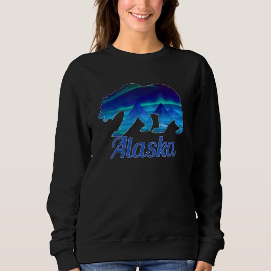 アラスカTシャツとアラスカの熊 スウェットシャツ (正面)