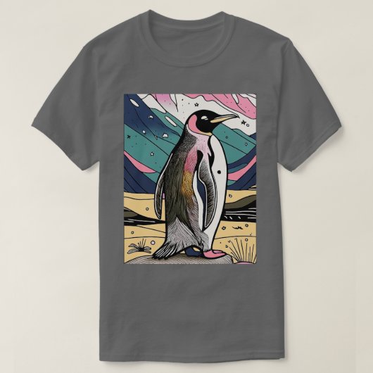 アラスカTシャツのペンギン Tシャツ (デザイン正面)