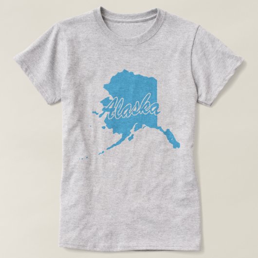 アラスカTシャツの州 Tシャツ (デザイン正面)