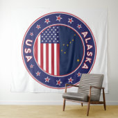 アラスカTシャツ、アラスカのシール、アラスカのポスター タペストリー (インサイチュ(横))