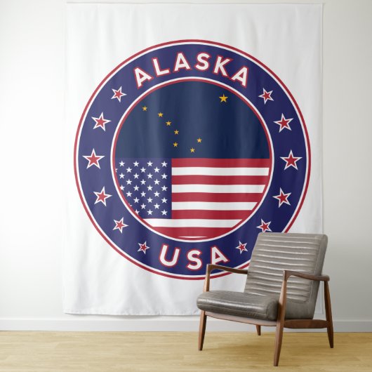 アラスカTシャツ、アラスカのシール、アラスカのポスター タペストリー (インサイチュ)