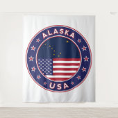 アラスカTシャツ、アラスカのシール、アラスカのポスター タペストリー (正面)