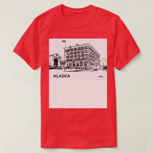アラスカUSAのTシャツ Tシャツ (デザイン正面)