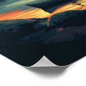 アラスカUSAアートヴィンテージイラストレーション旅行 ポスター (角)