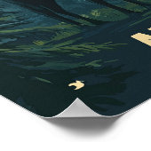 アラスカUSAアートヴィンテージイラストレーション旅行 ポスター (角)