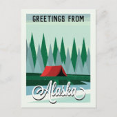 アラスカUSAワイルダネス葉書からの挨拶 ポストカード (正面)
