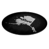 アラスク誇りを持った州ラブマップ概要ロッキーマップAK カッティングボード (角)