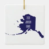 アラスパーソナライズされたカオーナメント セラミックオーナメント (裏面)