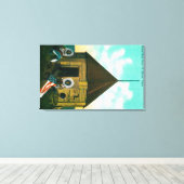 アラスロシアのカ州セント・マイケルにあるBlock House キャンバスプリント (インサイチュ (ウッドフロア))