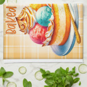 アラス焼いたカレシピ キッチンタオル (折り畳み)