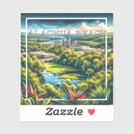 アラチュアビーチフロリダ3インチビニールステッカー シール