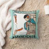 アラディン中国のヴィンテージ魔法ランタン クッション (ブランケット)