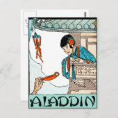 アラディン中国のヴィンテージ魔法ランタン ポストカード (正面/裏面)