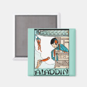 アラディン中国のヴィンテージ魔法ランタン マグネット (正面/裏面)