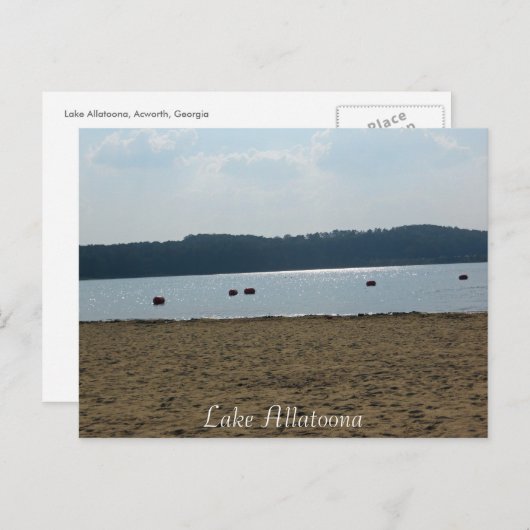 アラトオナ湖，アクワース，ジョージア ポストカード (正面/裏面)