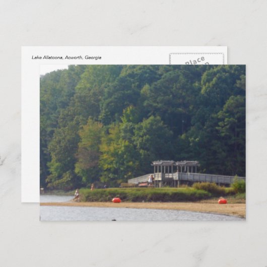 アラトオナ湖,アクワース,ジョージア ポストカード (正面/裏面)