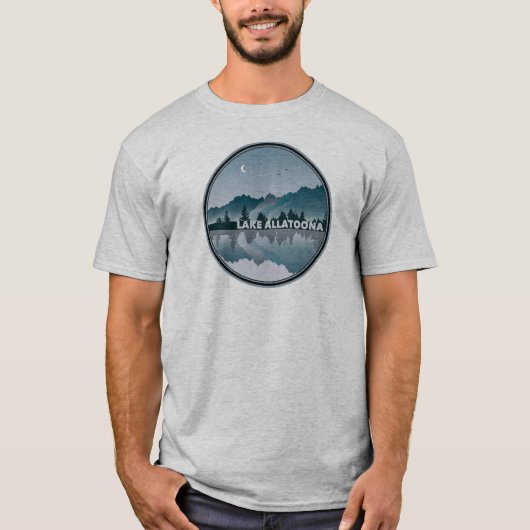 アラトーナ湖ジョージア州の風景 Tシャツ (正面)