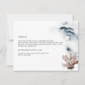 アラナトロピカルサンゴ海ゼリー魚ビーチ詳細 招待状 (正面)