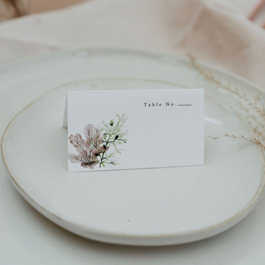 アラナトロピカル海コーラルゼリー魚ビーチ プレイスカード