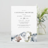 アラナトロピカル海コーラルビーチカップルシャワー 招待状 (スタンド正面)