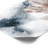 アラナトロピカル海コーラルビーチ結婚式ウェルカム ポスター (角)