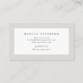 アラナ熱帯ビーチ海ゼリー魚水彩 名刺 (裏面)