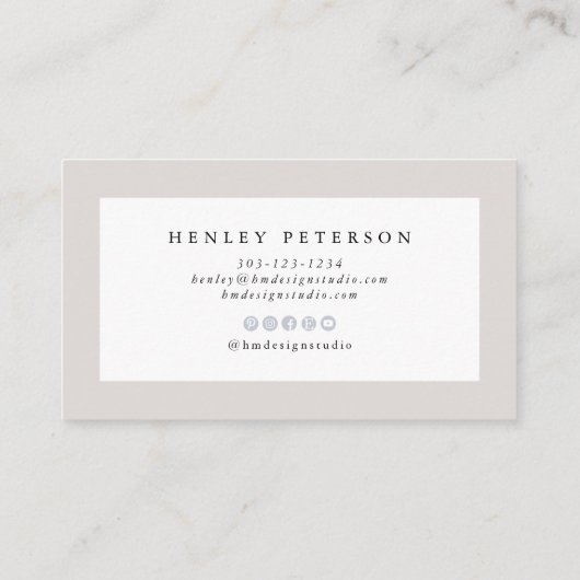 アラナ熱帯ビーチ海ゼリー魚水彩 名刺 (裏面)