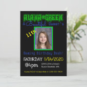アラナ・グリーン 誕生日招待状 招待状 (スタンド正面)