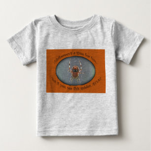 アラネウスオルブウィーバースパイダーハロウィーン乳児Tシャツ ベビーTシャツ