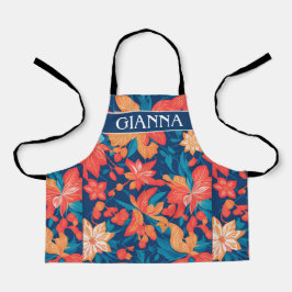 アラバイ幾何パタカラフルーン エプロン