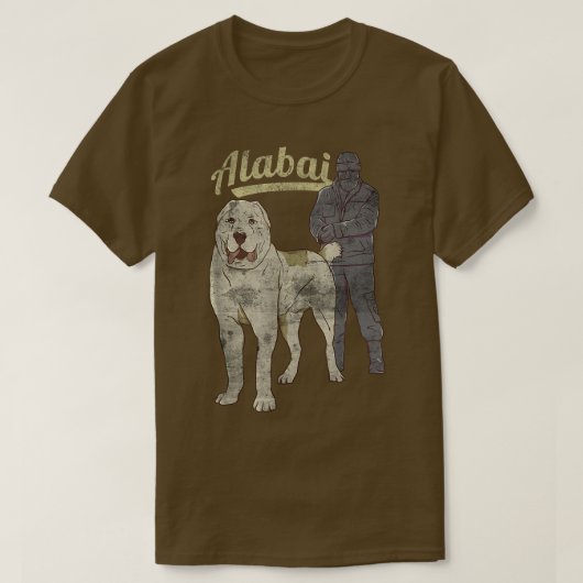 アラバイ愛犬家レトロスタイルメンズアンドキッズA Tシャツ (デザイン正面)