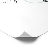 アラバスタエレガントーバラアジサイへようこそ ポスター (角)