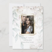 アラバスタエレガントーホワイト牡丹 招待状 (正面)