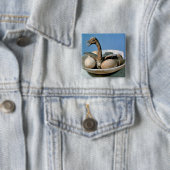 アラバスターの瓶のふたは鳥と飾りました 缶バッジ (インサイチュ)