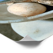 アラバスターの瓶飾に鳥を入れた蓋 ポスター (角)