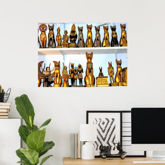 アラバスターエジプトのフィギュア(1) ポスター (ホームオフィス)